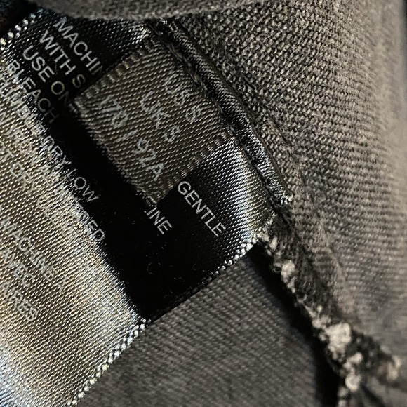 Free People Dress Raw-Edge Maxi Shirt Gray Cotton Button Down Long Sz S pockets - Picture 16 of 16